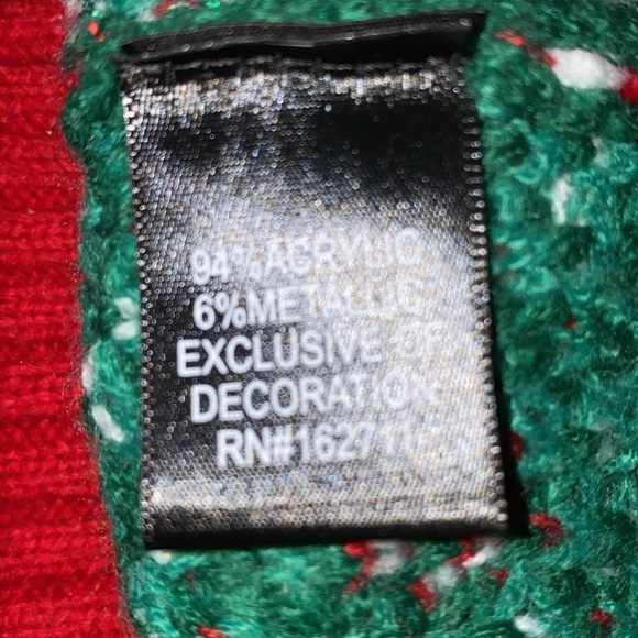 BLIZZARD BAY 3D ugly Christmas sweater Santa bodybuilder long sleeve size M - Picture 5 of 9